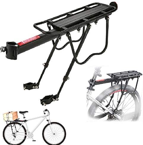 Alloy Cycling MTB Bike Bicycle Cycle Pannier Rear Rack Carrier Bracket Universal 