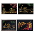 thumbnail image 2 of Scratch Painting Kits for Adult Kids Scratch Paperboard City Night Landscape Scratching Art Painting Kits Great Gift, 2 of 8