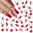 thumbnail image 2 of Varita mágica de 6 secciones con forma de corazón y luna, decoración de aleación for uñas a la moda con diamantes, accesorio elegante for uñas, 2 of 2