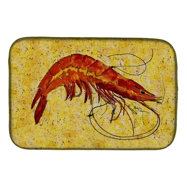 Caroline's Treasures Shrimp Dish Drying Mat