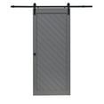 thumbnail image 2 of Millbrooke 36x84 Diagonal Vinyl Barn door kit City Grey, 2 of 4