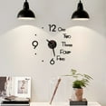 thumbnail image 4 of Agiferg DIY Wall Clock 3D Mirror Surface Sticker Home Office Decor Clock, 4 of 5