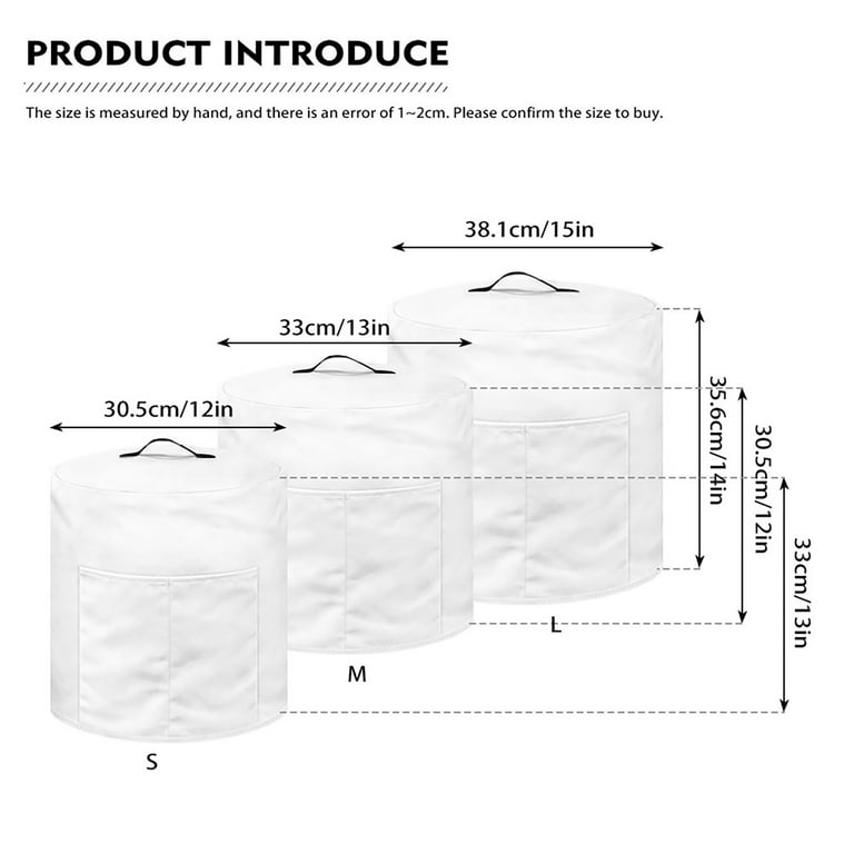 Dust Cover for 8 Quart Instant Pot, Cloth Cover with Pockets for