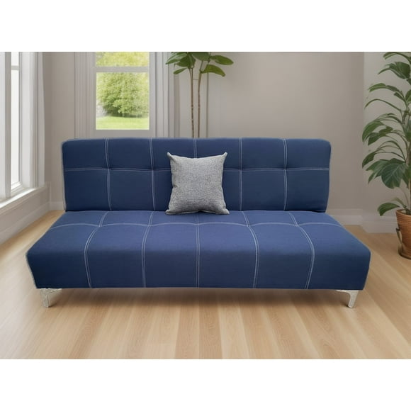 Sofá Cama Reclinable Venus Lino Azul