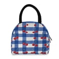 thumbnail image 2 of 7L Volume Handheld Insulated Reusable Meal Tote Lunch Bags Red Cherries, 2 of 6