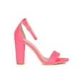 thumbnail image 2 of Women Open Toe Single Sole Ankle Strap Chunky Heel Sandal 18435, 2 of 6