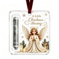 thumbnail image 2 of Christmas Cash Gift Tree Ornament, Christmas Angel Artwork Money Holder for Rolled Bills, Holiday Hanging Decoration and Stocking Stuffer Gift, Clear Acrylic, 2 of 6