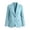 Blue women fall button down shirt a1, variant on Women Fall Winter Collared Long Sleeve Button Down Basic Casual Blazer Solid Business Work Slim Blazer Jacket, Pink 2XL