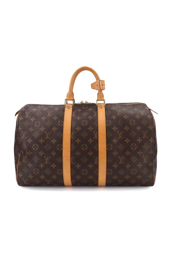 Pre-Owned Louis Vuitton Keepall 45 Monogram Boston Handbag, Brown, M41428