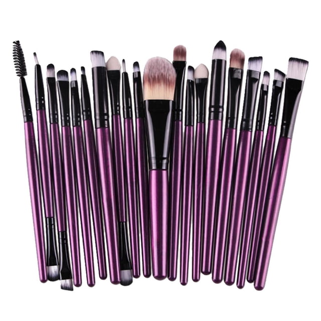Pinceles de maquillaje Colcomx 20pcs Set Pinceles de maquilje profesional