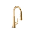 thumbnail image 2 of Kohler 23764-CBL Tone Pull Down Kitchen Faucet, Kitchen Sink Faucets with Pull Down Sprayer, Polished Chrome with Matte Black, 2 of 6