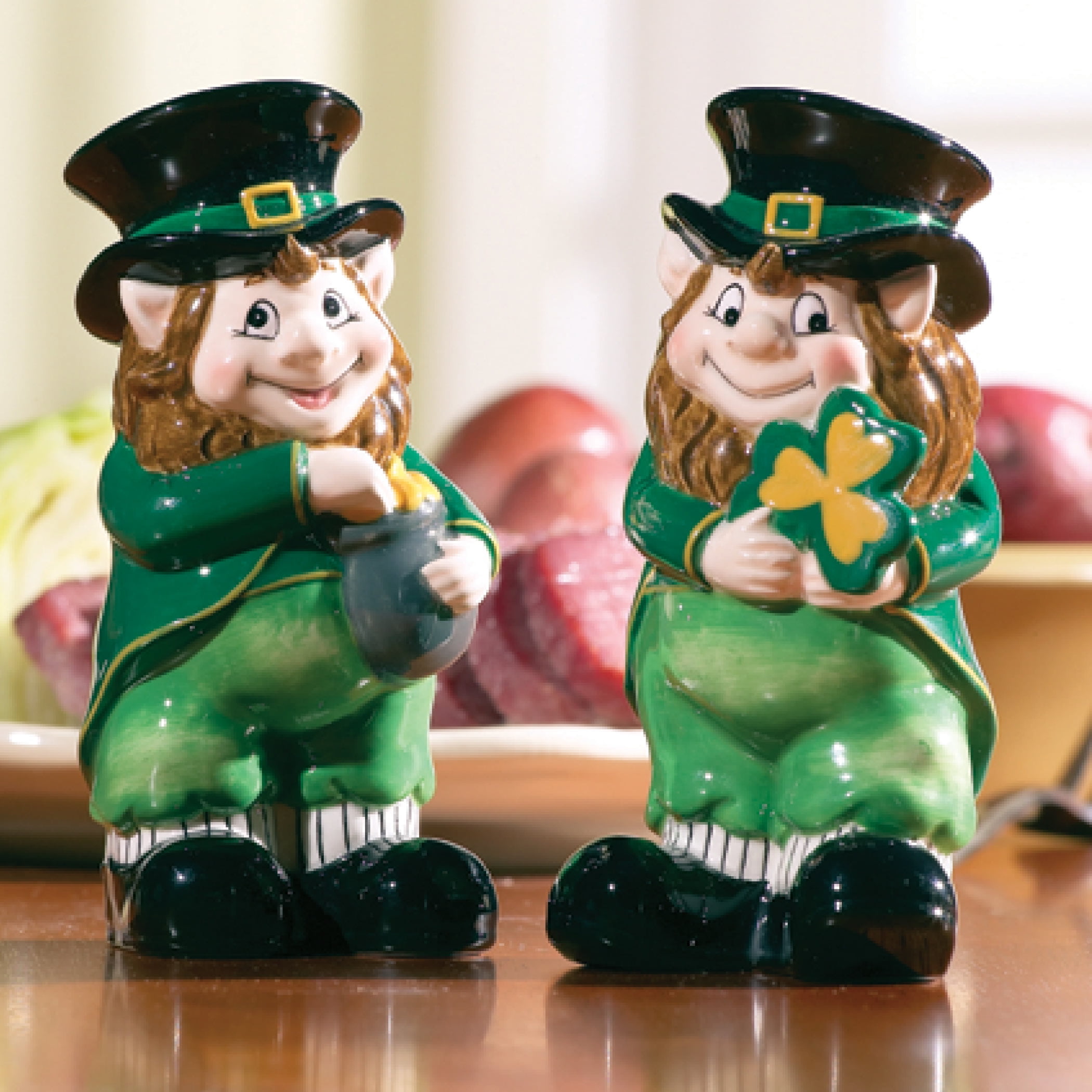 BELLEEK CLADDAGH SALT & PEPPER SHAKERS - Irish Crossroads