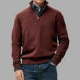 thumbnail image 2 of Maean Mens Big and Tall Sweatshirt V Neck Long Sleeve Textured Pullover Lightweight Sweaters Sweatshirts, 2 of 6