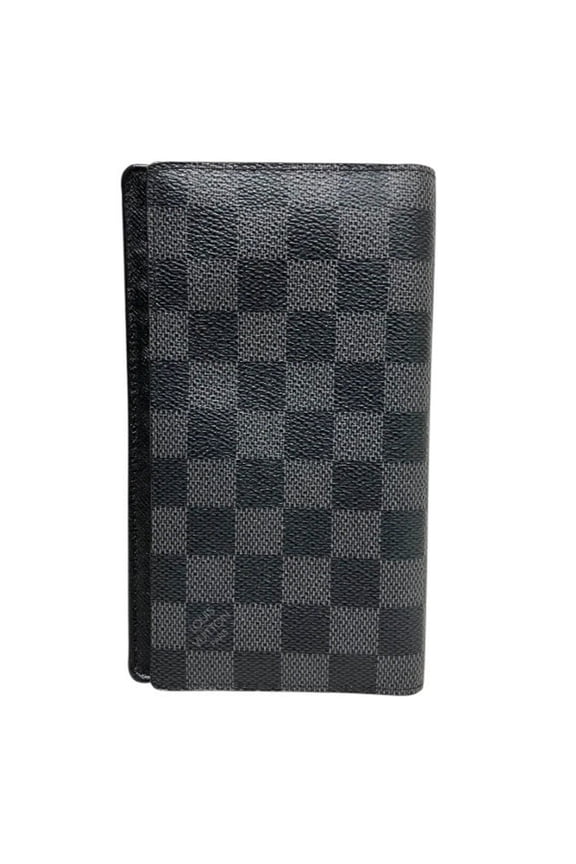 Pre-Owned Louis Vuitton Damier Graphite Portefeuille Columbus N63116 Bi-fold Wallet for Men