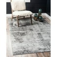 thumbnail image 2 of Unique Loom Indoor Rectangular Distressed Modern Area Rugs Blue/White, 8' 0 x 10' 0, 2 of 5