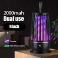 thumbnail image 1 of Lámpara eléctrica recargable para matar mosquitos Bug Zapper de 1200 mAh (negro), 1 of 8