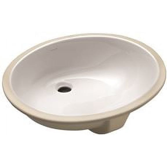 Open Box Kohler Caxton Undermount Bathroom Sink With Overflow And Clamp Assembly, 20-1/4 In. Long X 17-1/4 In. Wide, White