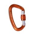 thumbnail image 5 of Carabiner Clip D Shaped Carabiner Webbing Buckle Keyring Attachment Webbing Release Hook Keychain Carabiners for Rappelling, Punching Bags Orange, 5 of 8