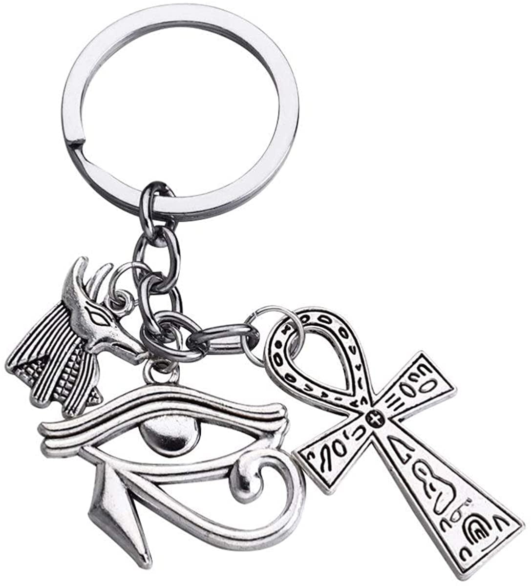 ANKH CROSS CHARM KEYRING BAG CHARM SILVER PLATED BRAND NEW FREE GIFT BAG ANKH CROSS CHARM KEYRING BAG CHARM SILVER PLATED BRAND NEW FREE GIFT BAG