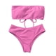 thumbnail image 1 of Wosthever Traje de baño dividido para mujer Traje de baño ajustable de verano con relleno Ropa de playa Rosa S Type2 NO2 Wosthever OD021066-01, 1 of 6