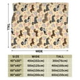 thumbnail image 2 of Dachshund Sausage Dogs Soft Throw Blanket 50"X40" Lightweight Flannel Blanket for Couch Bed Sofa Home Living Room Decor Travelling Camping for Kids Adults, 2 of 5