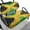 Jamaican Flag, variant on FUIALDOLG Front and Back Seat Cover Universal Fit for Club Car Precedent Golf Cart Golf Lightning Print Breathable Golfcart Bench Seat Covers for Women Men Washable