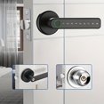 thumbnail image 2 of EASTIN Serrure de Porte Intelligente Tuya à Empreinte Digitale avec Contrôle par Application Poignée de Porte Biométrique Noire pour Chambre Porte d'Entrée Maison Appartement Bureau Garage, 2 of 7
