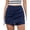 Blue, variant on Casual Skirt for Women Mini Skirt Denim Wrap Crinkle High Waist Built In Short Liner Stretch Sturdy Fall Daily Street Outdoor Women Clothings