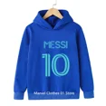 thumbnail image 2 of 2024 HOT New Kids Primavera Otoño Moda 2 piezas Sudadera con capucha Chándales 3-13 años Niños Niñas Messi No.10 Trajes Estampados Ropa para Niños, 2 of 5