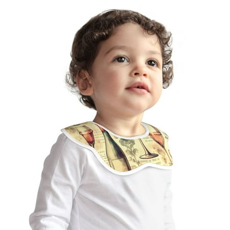 

Junzan 360° Rotate Organic Cotton Baby Bibs Unisex Baby Bibs For Toddler Adjustable With Snaps Super Soft Baby Bibs For Boys And Girls-Wine