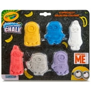 Crayola 6 Count Sidewalk Chalk Shaped in Despicable Me Characters