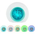 thumbnail image 4 of Uccdo Mini Round Muti-color Light LED Digital Alarm Clock, 4 of 8