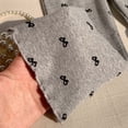 thumbnail image 5 of ITSAME Flared Pants for Girls, Cute Bow Cotton Elastic Waist Ruffle Hem Summer Casual Wide Leg Pants Dark Gray Size 6, 5 of 5
