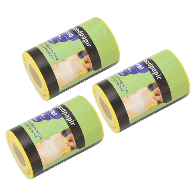Rouleau de Ponçage, 3 Rouleaux de Papier de Verre Rouleau de Papier Abrasif Durabilité Prolongée