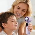 thumbnail image 5 of BotaniNest Portable Fan Quick Handheld Fan With Hanging Strap 199 Speed Settings Three In Handheld Desk/nose Hanging Fan Powered By Rechargeable Battery Suitable For Summer Travel, 5 of 5