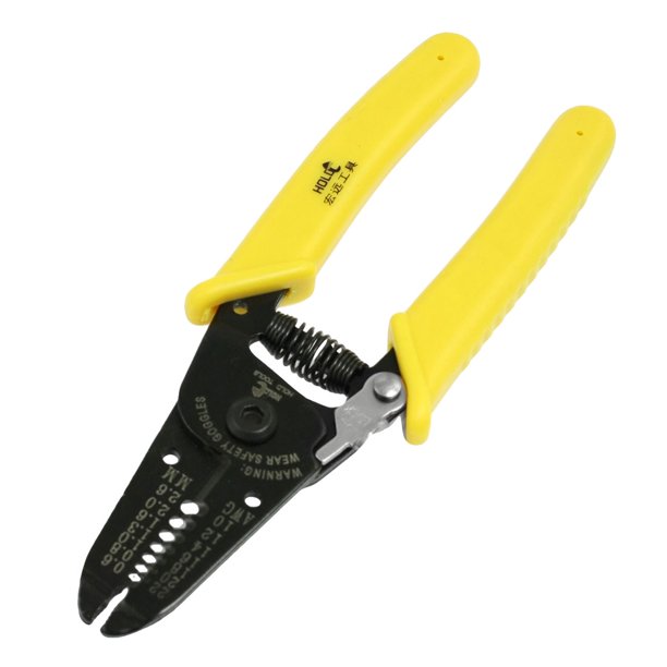 Yellow Handle Wire Stripper Crimping Cutter Pliers Hand Tool 6