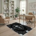 thumbnail image 2 of ODIKA Gothic Vintage Ghost Skull Center Ornate Scroll Border Horror Pet Friendly & Kids Safe Play for Playroom, Bedroom, Reading Nook, 2 of 7