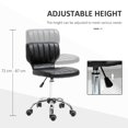 thumbnail image 3 of Tabouret de Salon à Hauteur Réglable, Tabouret Roulant en Cuir PU avec Dossier, Roues pour Beauté, Spa, Tatouage, Bureau à Domicile, Noir, 3 of 7