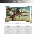 thumbnail image 4 of Kll Elephant On Dry Tree Pillow Covers Envelope Closure,Super Soft And Cozy Fuzzy Fleece Pillow Case Cover 14"X20", 4 of 9
