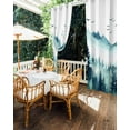thumbnail image 5 of nqOlkjepod Outdoor Curtains for Patio Waterproof, Teal Mist Forest Outdoor Privacy Panels Grommet, Watercolor Rustic Mountain Landscape Blackout Outside Curtains for Porch/Cabana 54"x95", 1 Panel, 5 of 8