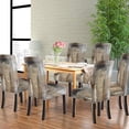 thumbnail image 4 of Fundas para Sillas De Comedor 6 Chair Seat Covers Removable Washable Parson Chair Covers for Dining Room Living Room Kitchen, 4 of 6