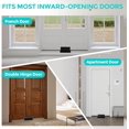 thumbnail image 5 of Security Lock Door Brace - Heavy Duty Aluminum Alloy Door Lock Barricade - Front Door Security Barricade for Inward Blemished Door, Standard Doors, French Doors - Security Brace for Door, 5 of 7