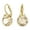 Gold Tone, variant on Bella Rhodium Plated V Drop Earrings
