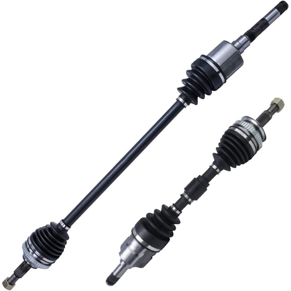 Detroit Axle - FWD Front 2pc CV Axles for Chrysler Town & Country Dodge Grand Caravan Plymouth Voyager, CV Axle Shafts Assembly Replacement