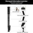 thumbnail image 4 of Outdoor Photography Monopod for DSLR Cameras Secure Grip and Extendable, 4 of 12