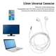 thumbnail image 4 of Auriculares de 35 mm auriculares con cable ajustables de volumen blanco para IOS 5S, 4 of 8