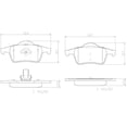 thumbnail image 2 of Balatas Ceramicas BREMBO S80 1999 al 2003 VOLVO 2.8L L6 Traseras, 2 of 5