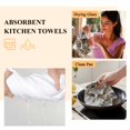 thumbnail image 6 of Country Owl Kitchen Towel Dish Cloths Set of 1, Microfiber Soft Kitchen Hand Towels, Farmhouse Sping Floral Botanical Postmark Absorbent Quick Drying Dishcloths 18 x 28 Inches, 6 of 8