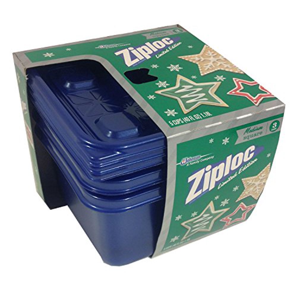 Ziploc Limited Edition Holiday Colored Storage Containers with Lids
