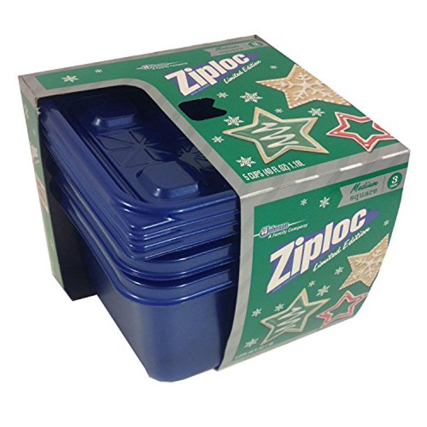 Ziploc Limited Edition Holiday Colored Storage Containers with Lids